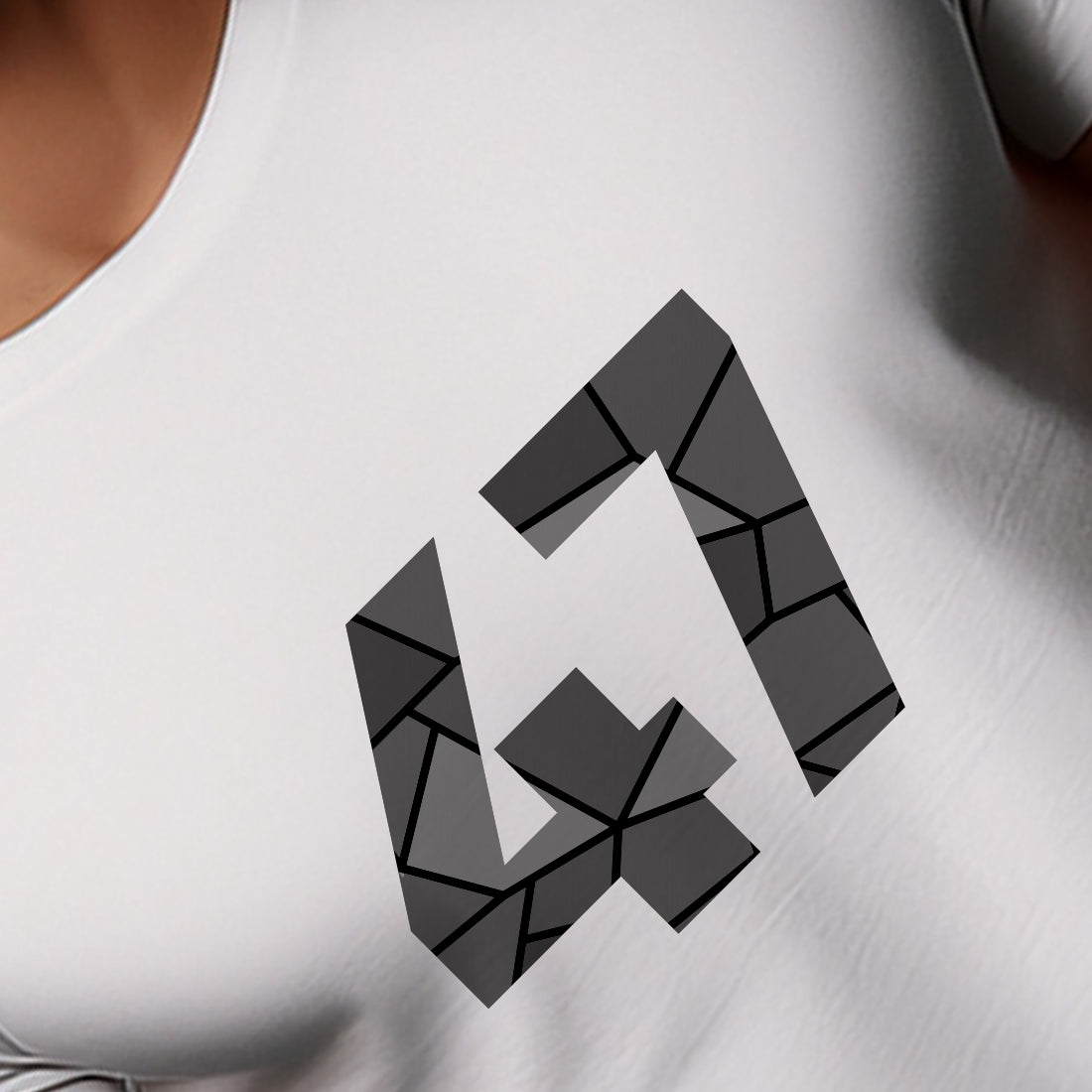 47 Number Men Unisex T-Shirt (White)