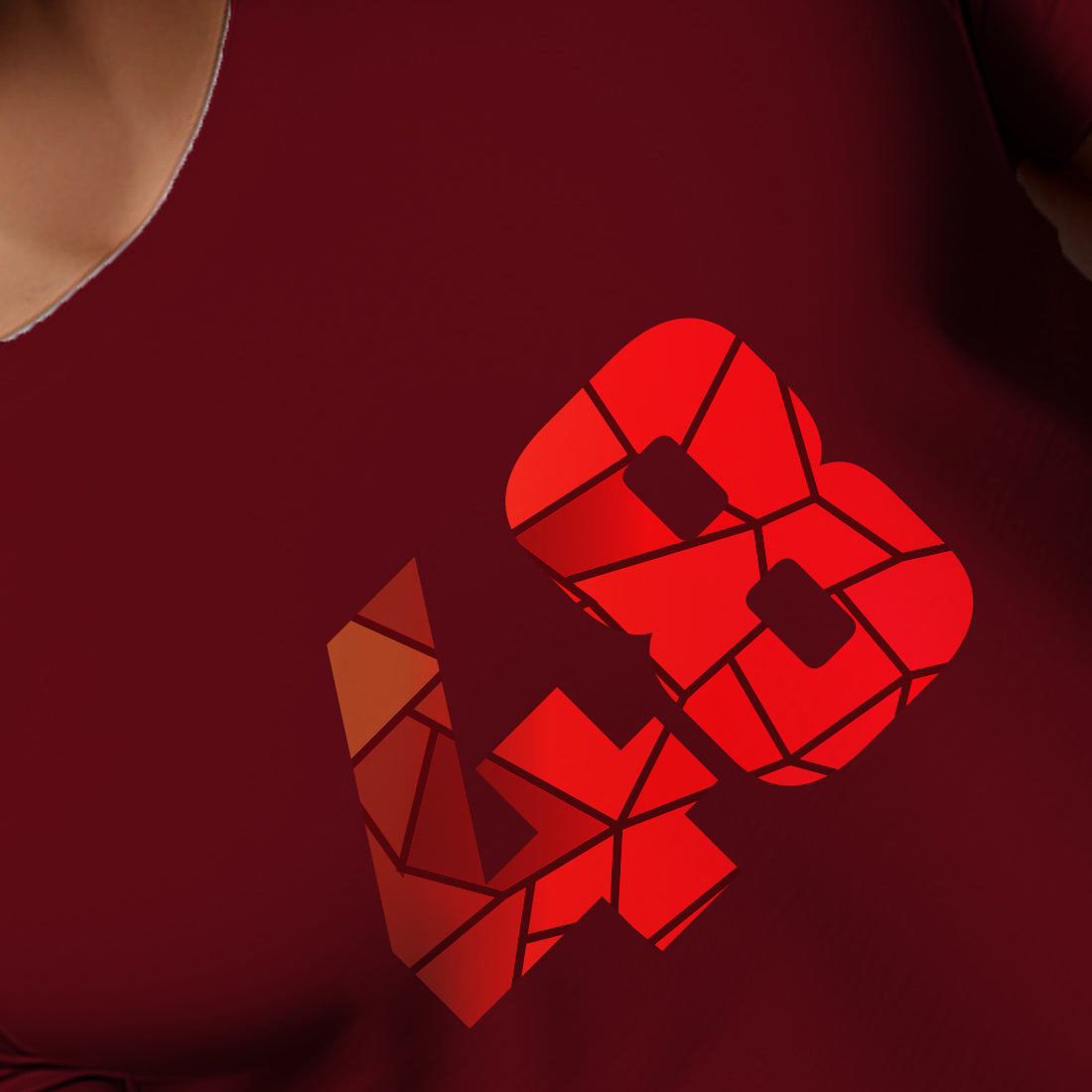 48 Number Men Unisex T-Shirt (Maroon)