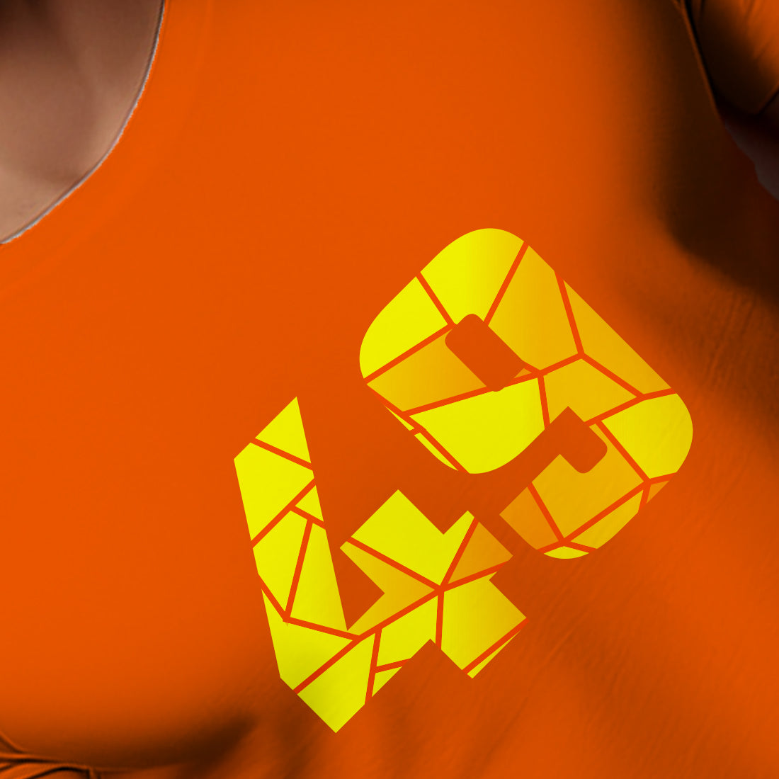 49 Number Men Unisex T-Shirt (Orange)