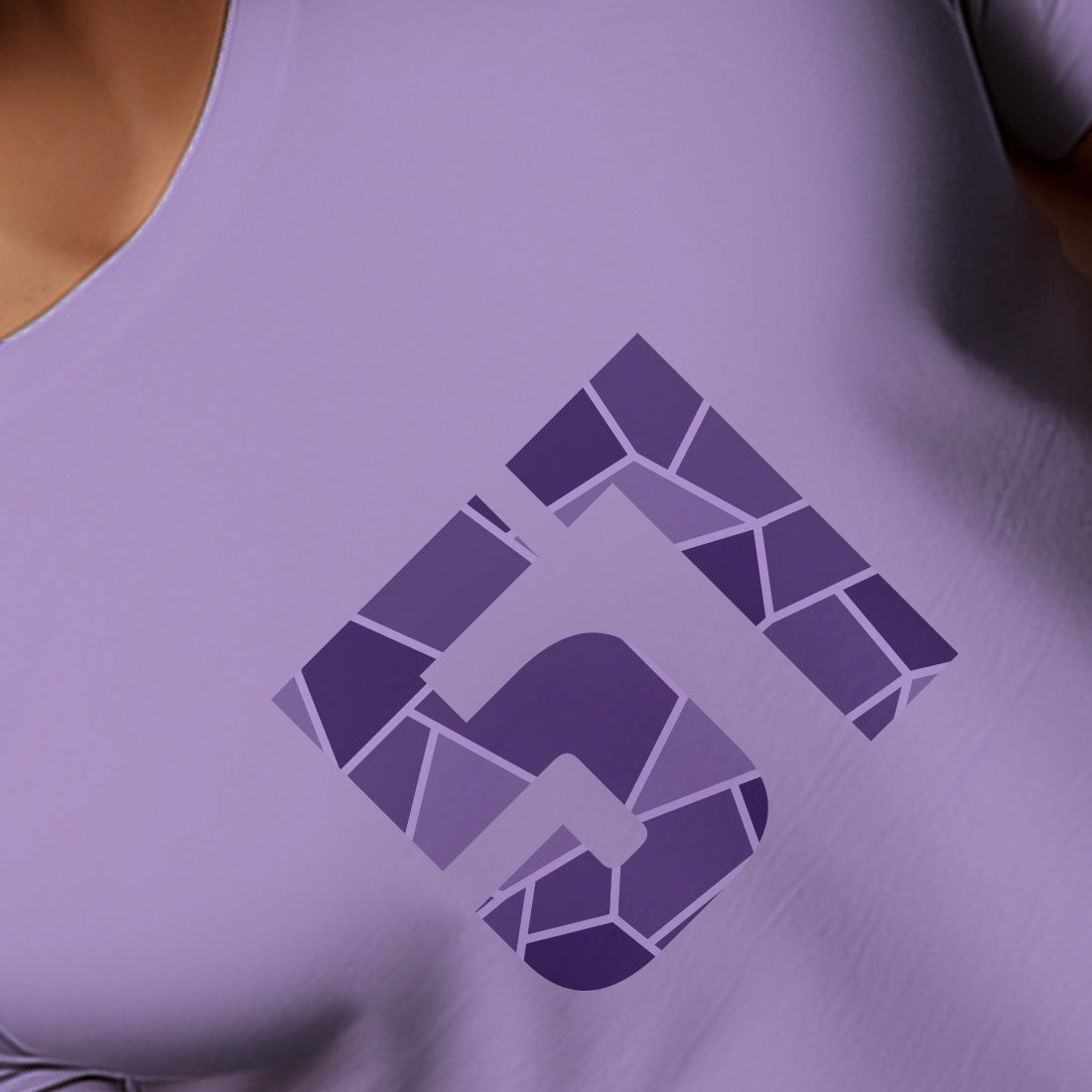 51 Number Men Unisex T-Shirt (Iris Lavender)