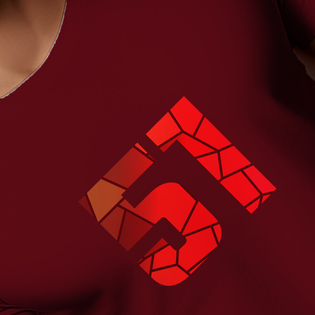 51 Number Men Unisex T-Shirt (Maroon)