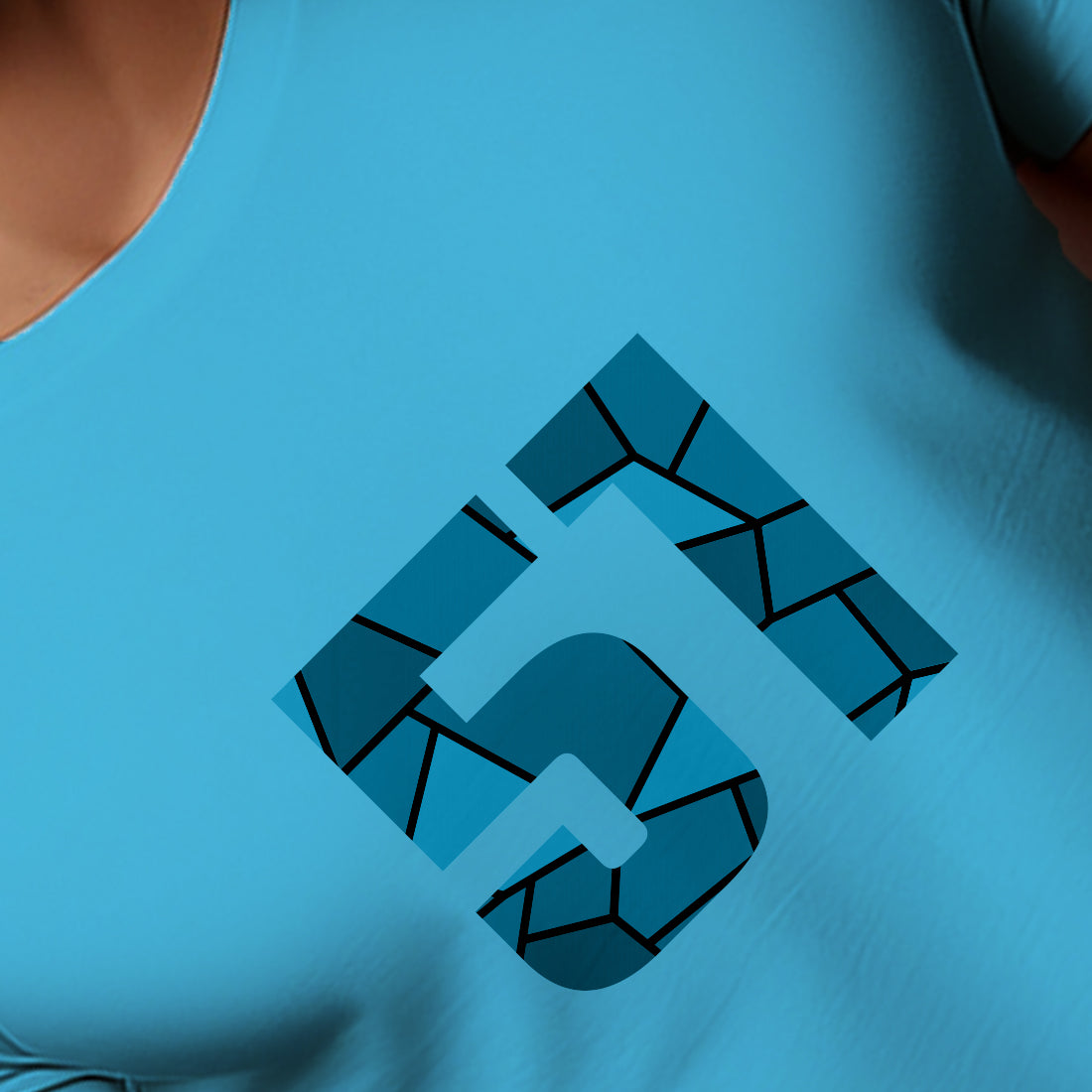 51 Number Men Unisex T-Shirt (Sky Blue)