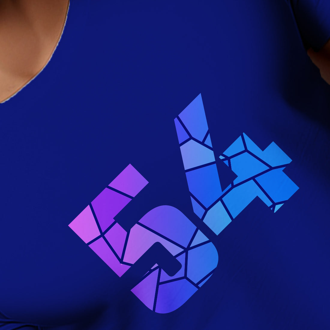 54 Number Men Unisex T-Shirt (Royal Blue)