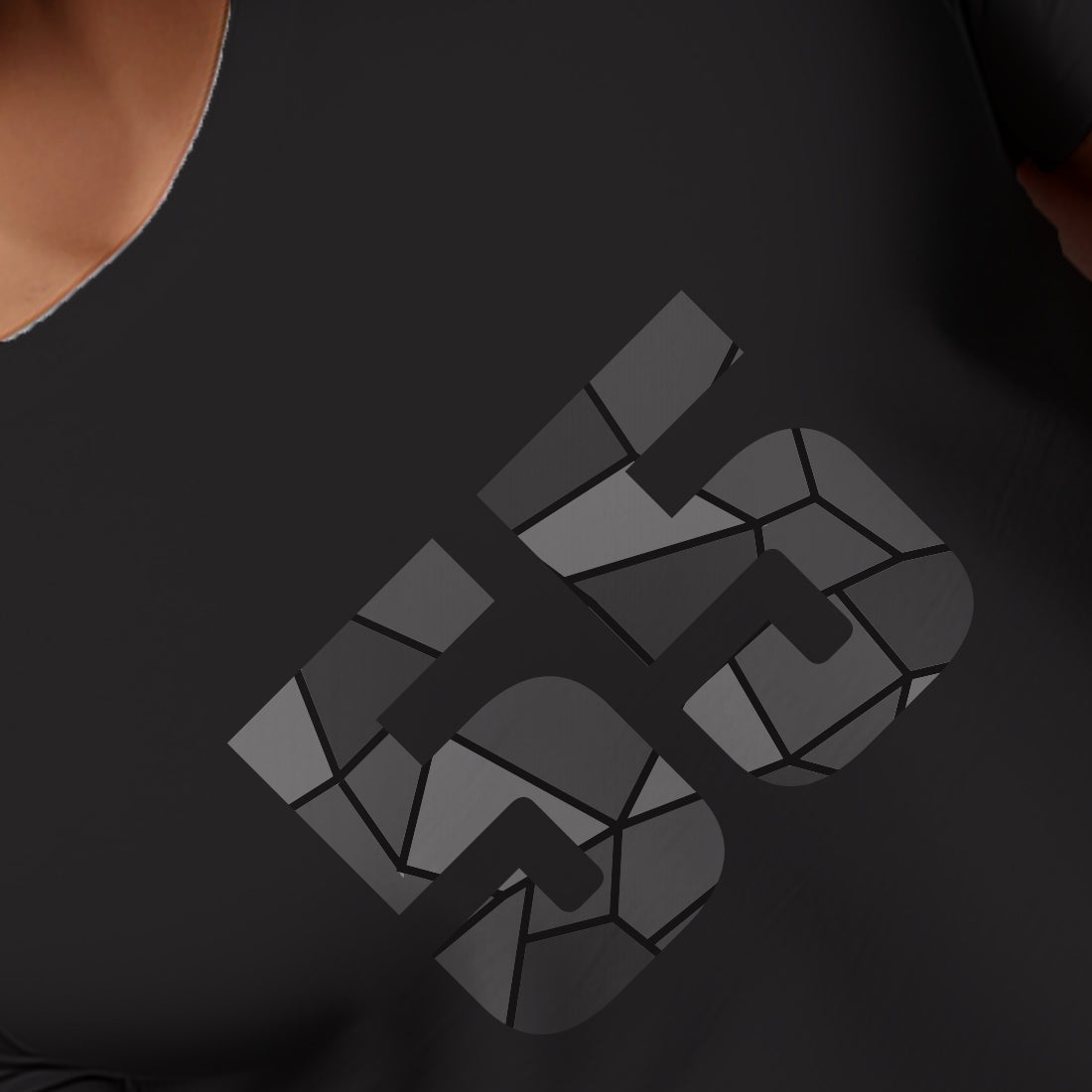 55 Number Men Unisex T-Shirt (Black)