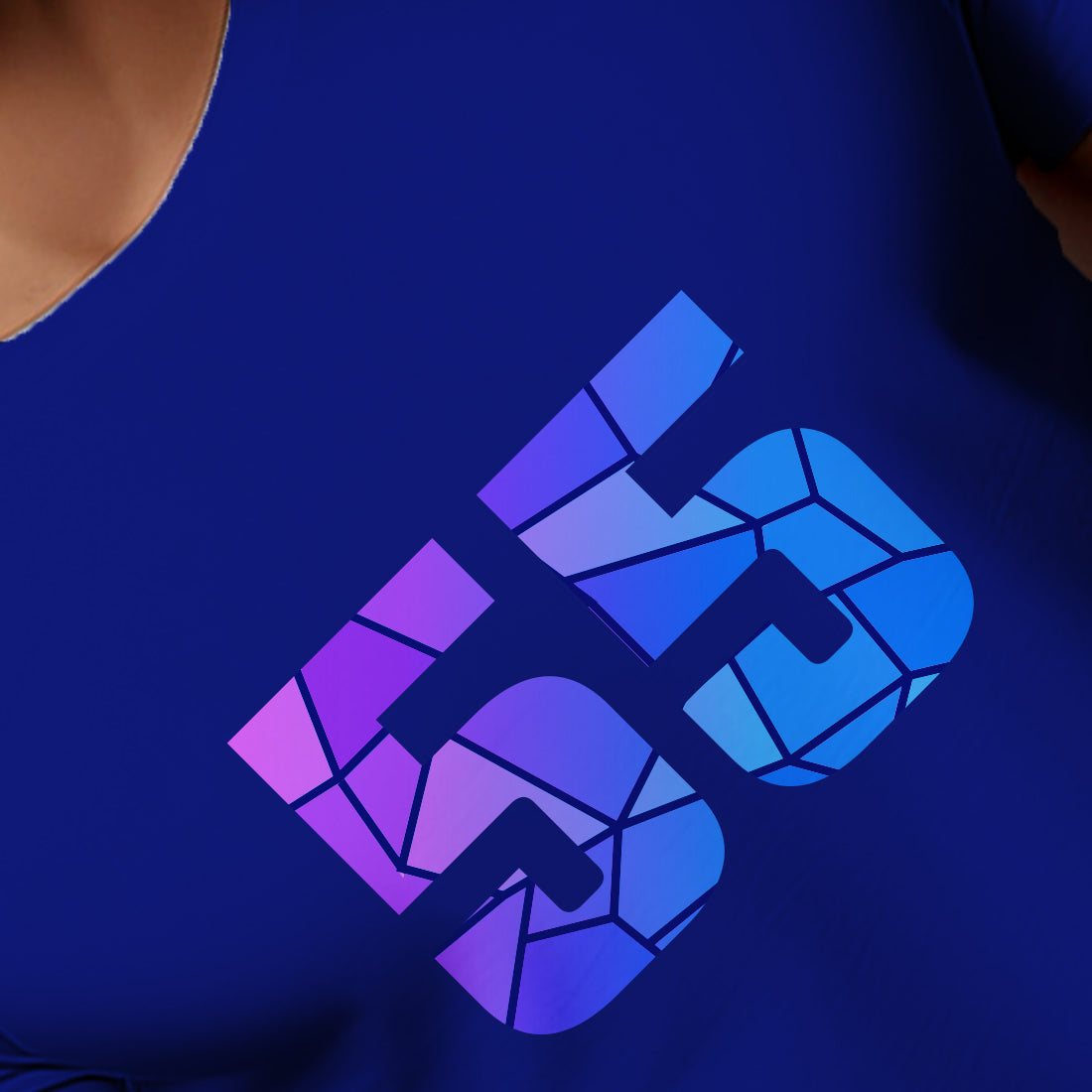 55 Number Men Unisex T-Shirt (Royal Blue)