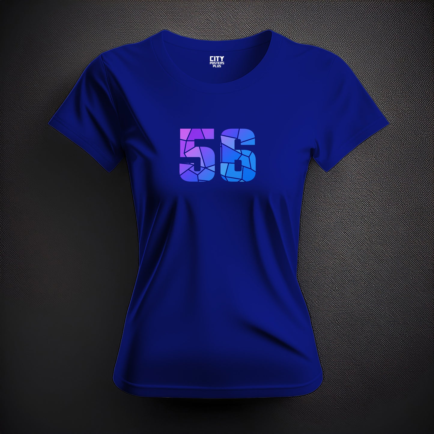 56 Number Women T-Shirt (Royal Blue)