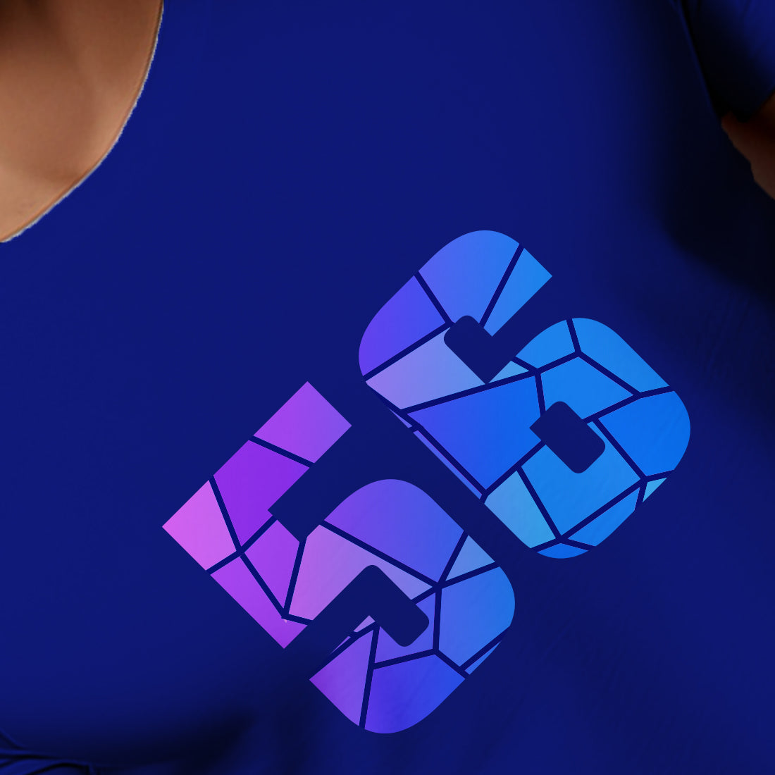 56 Number Men Unisex T-Shirt (Royal Blue)