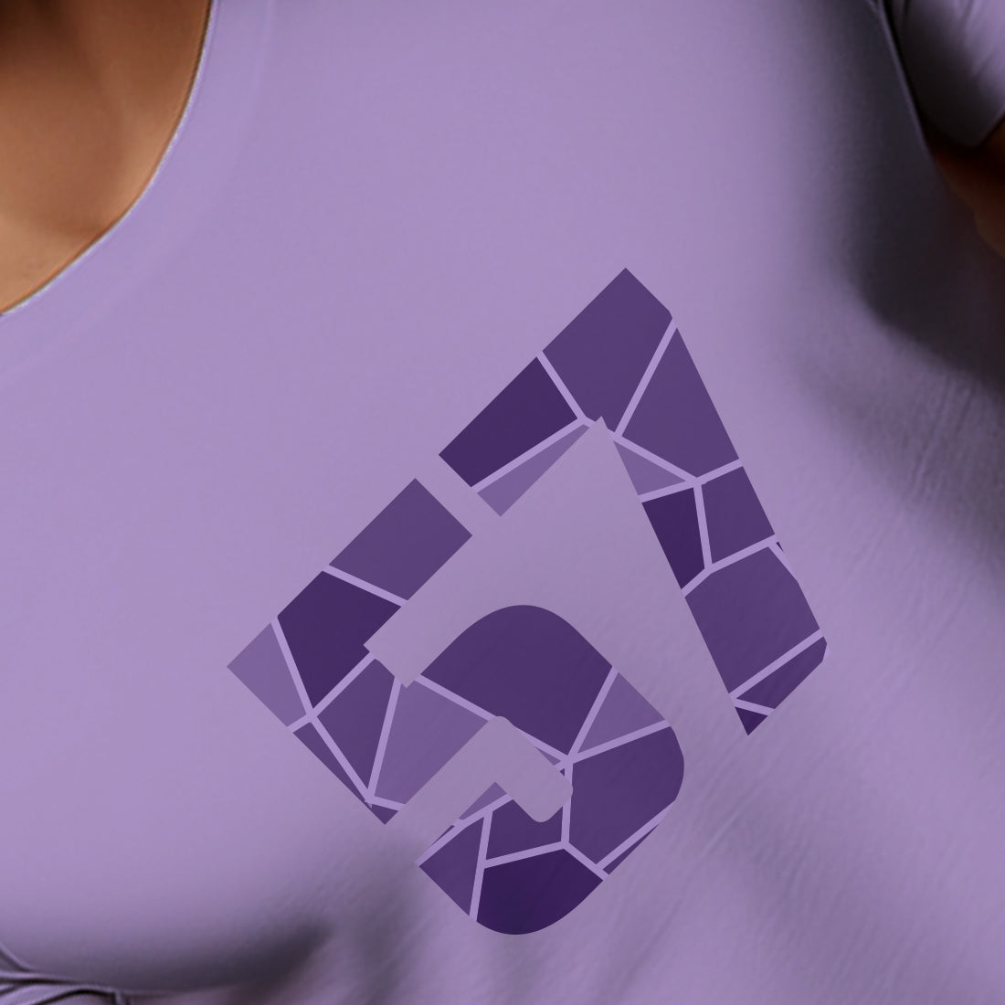 57 Number Men Unisex T-Shirt (Iris Lavender)