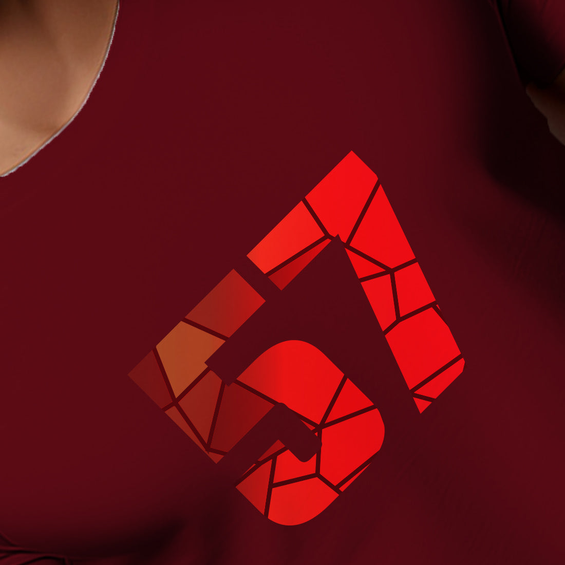57 Number Men Unisex T-Shirt (Maroon)