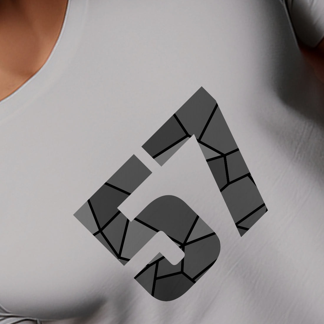 57 Number Men Unisex T-Shirt (Melange Grey)