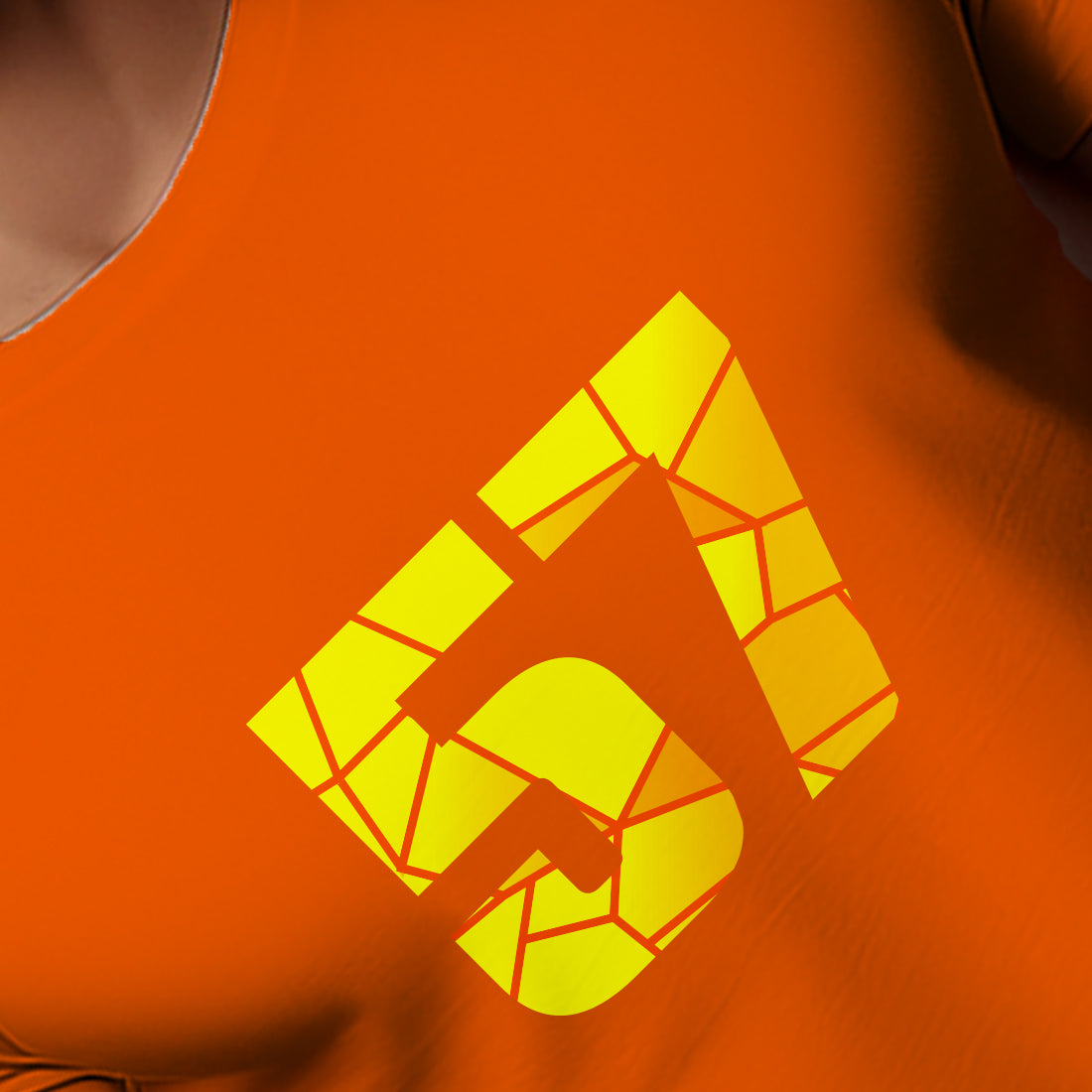 57 Number Men Unisex T-Shirt (Orange)