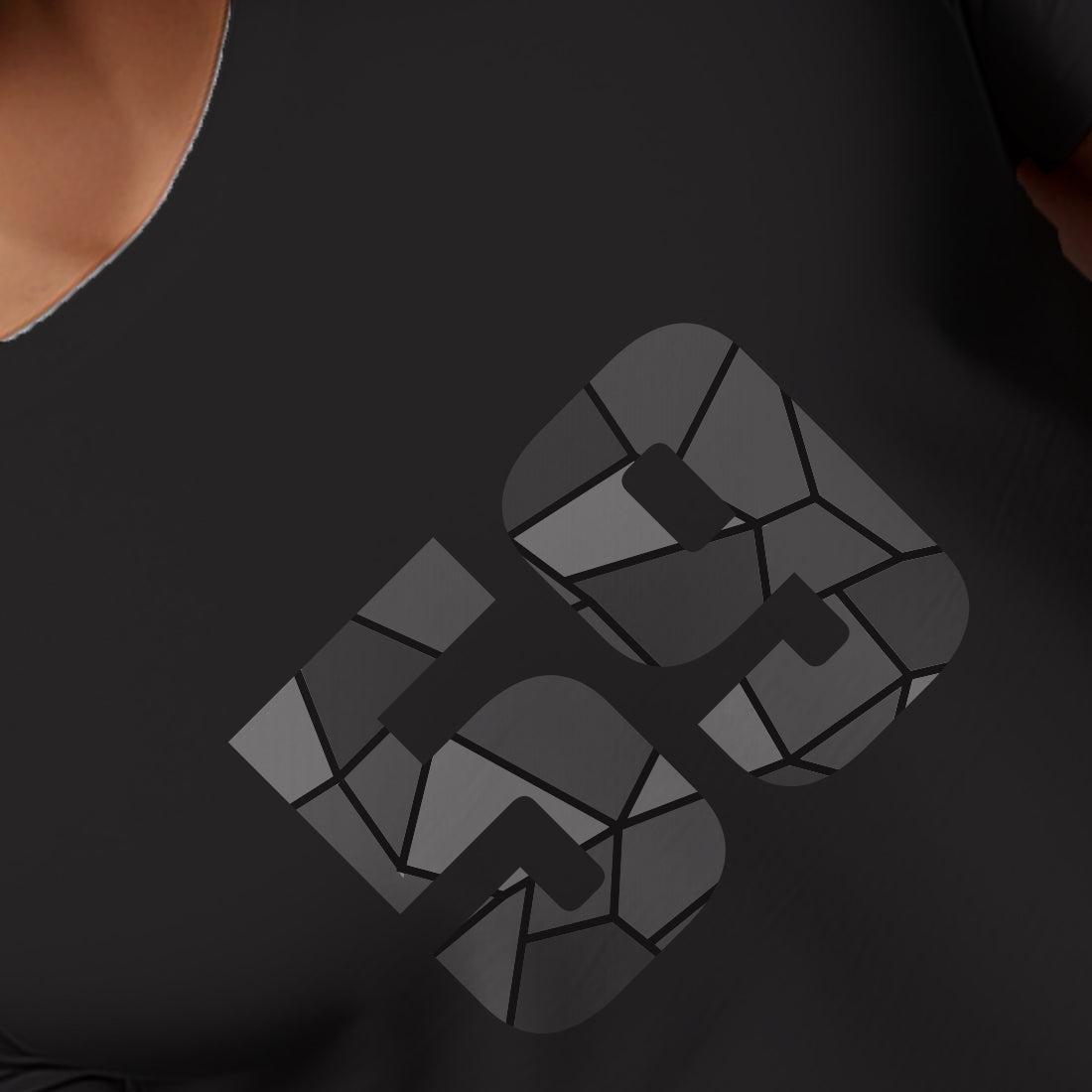 59 Number Men Unisex T-Shirt (Black)