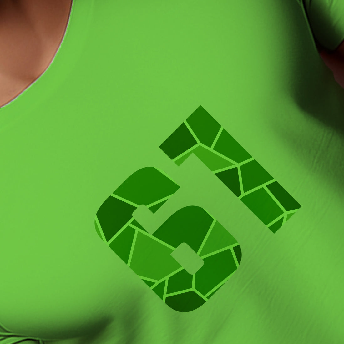 61 Number Men Unisex T-Shirt (Liril Green)