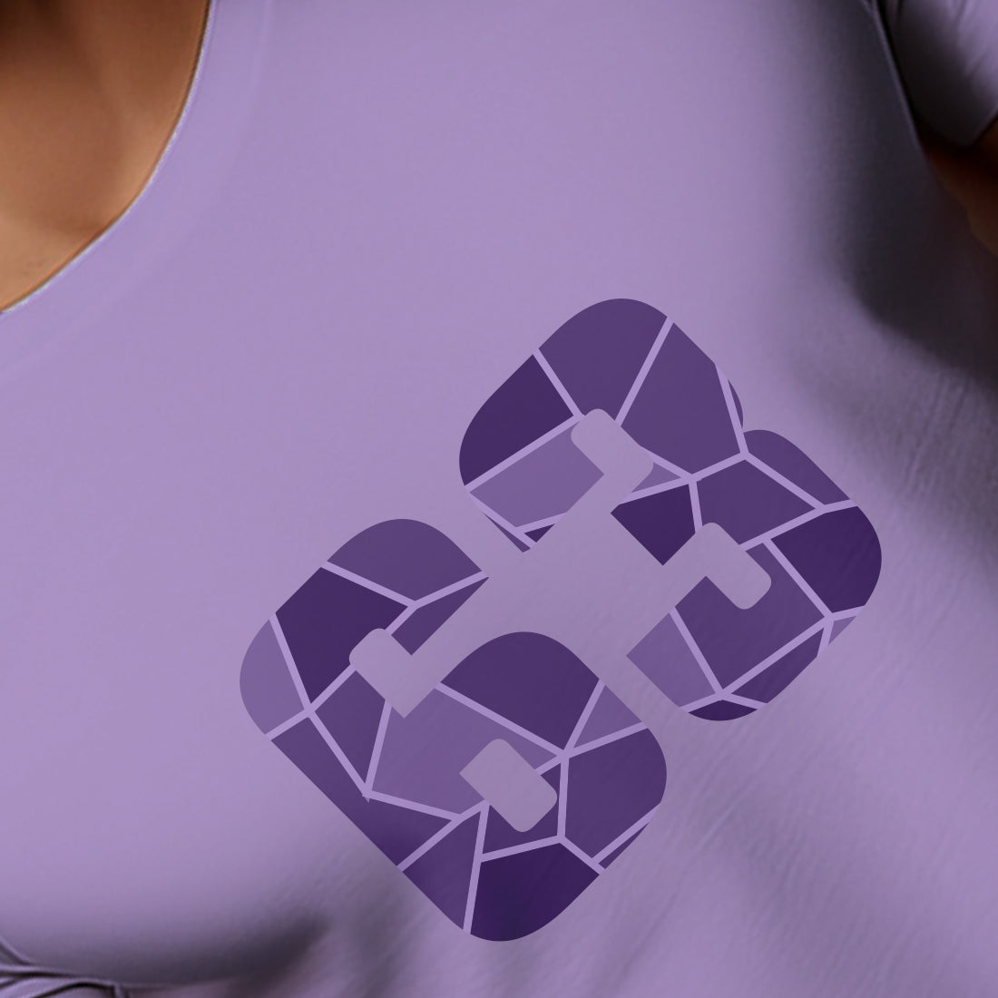 63 Number Men Unisex T-Shirt (Iris Lavender)
