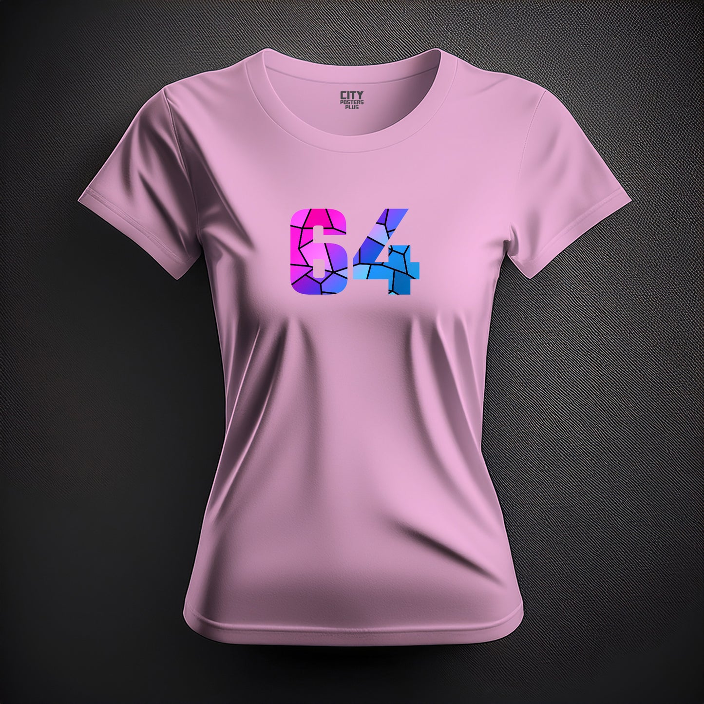 64 Number Women T-Shirt (Light Pink)