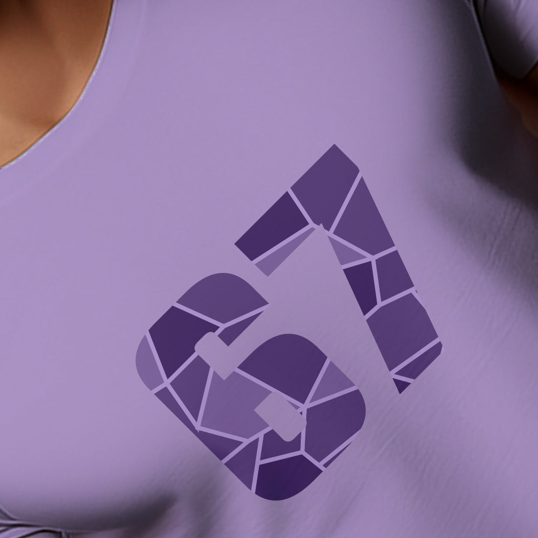 67 Number Men Unisex T-Shirt (Iris Lavender)