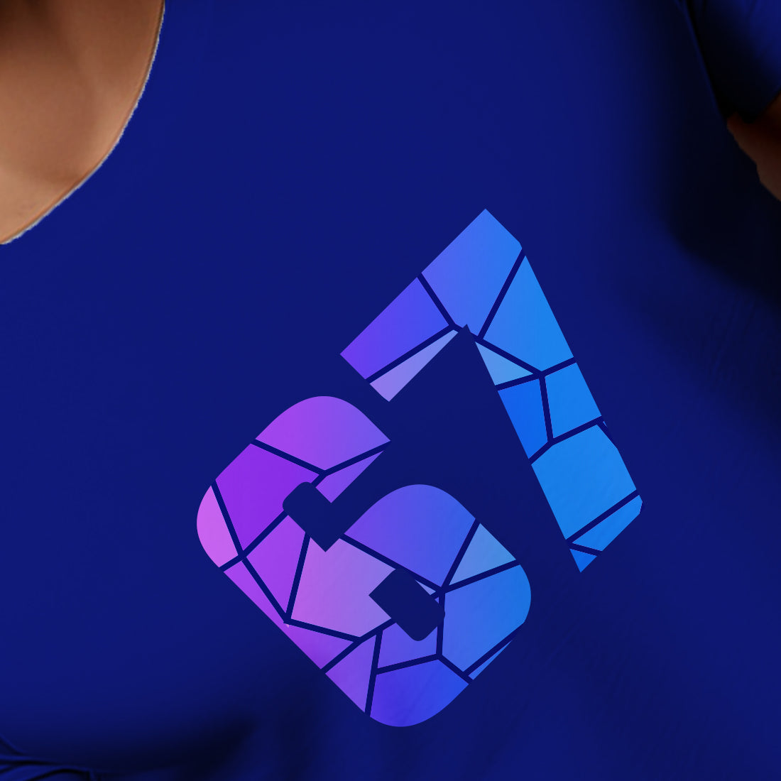 67 Number Men Unisex T-Shirt (Royal Blue)