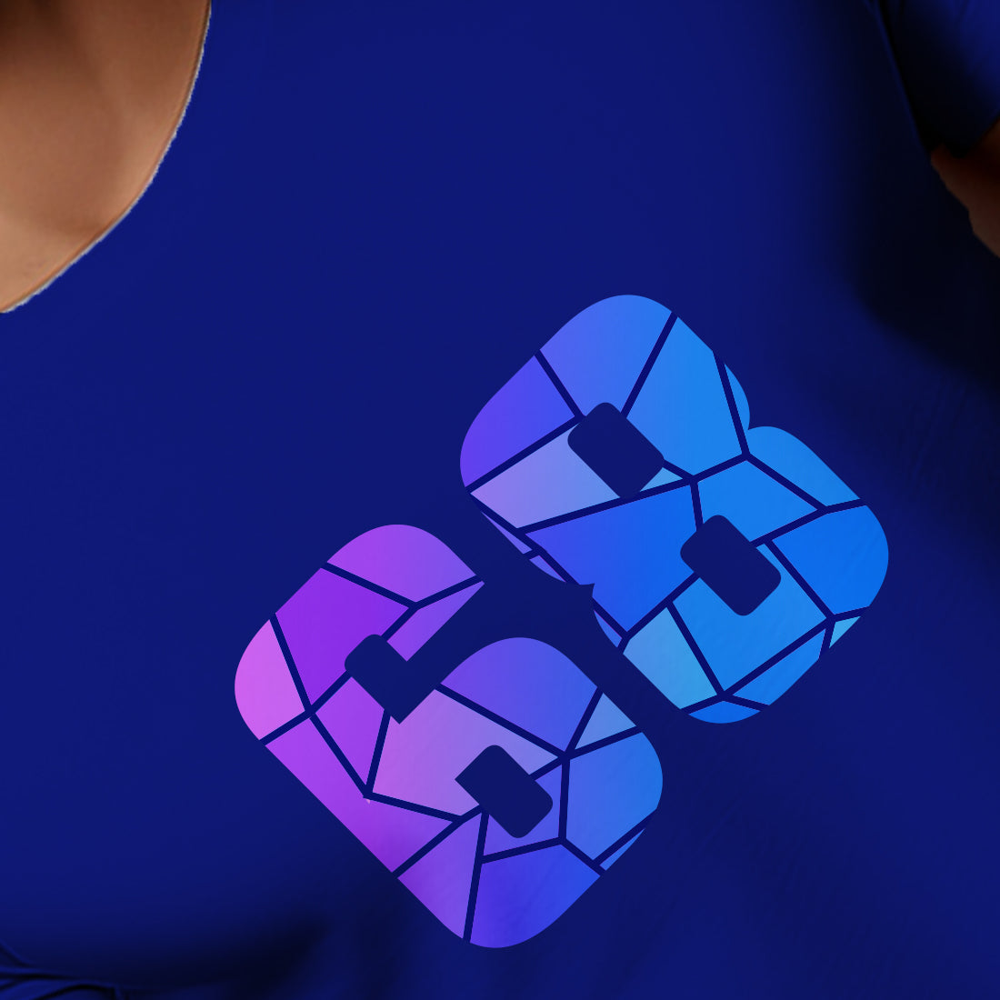 68 Number Men Unisex T-Shirt (Royal Blue)