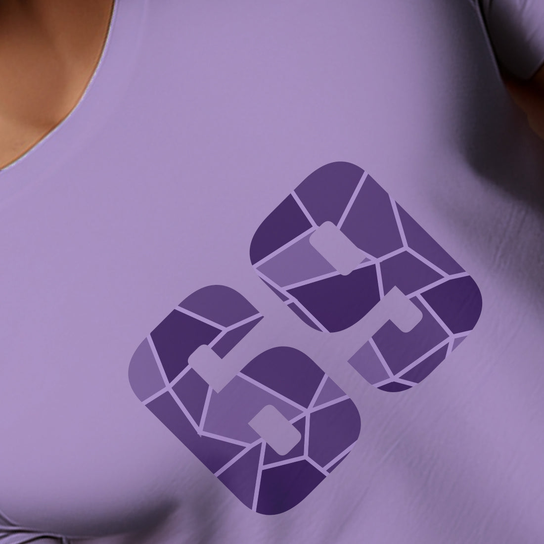 69 Number Men Unisex T-Shirt (Iris Lavender)