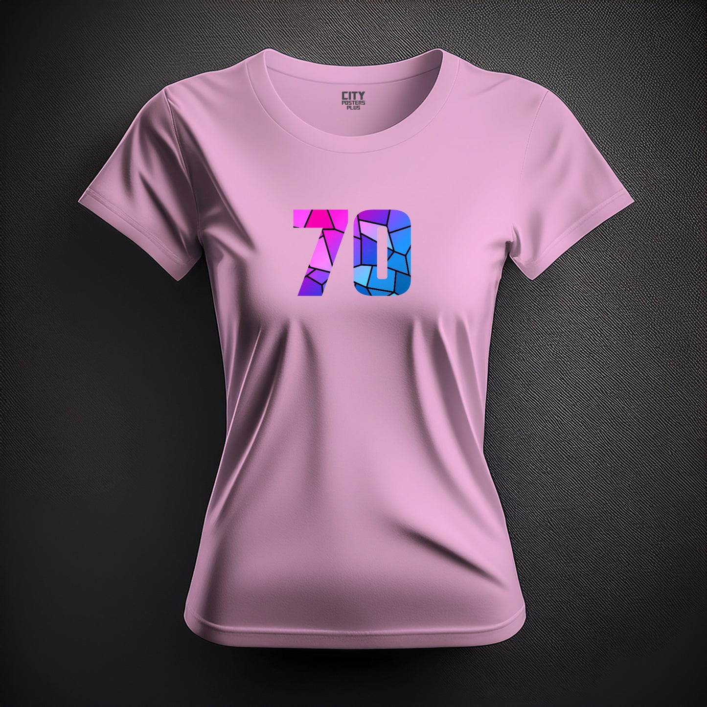 70 Number Women T-Shirt (Light Pink)