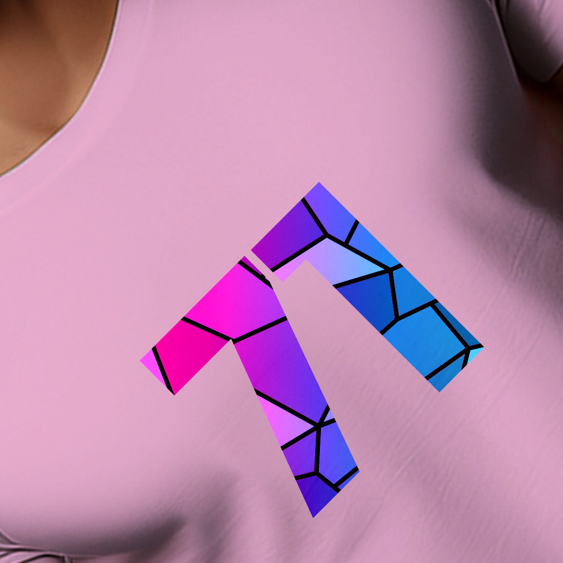 71 Number Men Unisex T-Shirt (Light Pink)