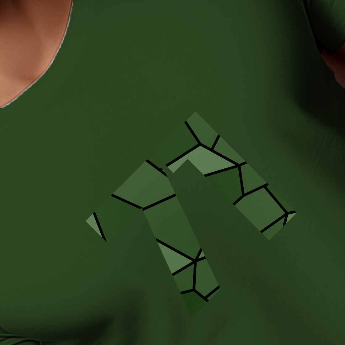 71 Number Men Unisex T-Shirt (Olive Green)
