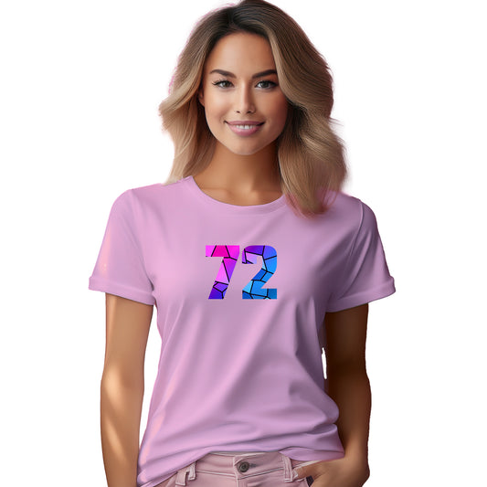 72 Number Women T-Shirt (Light Pink)