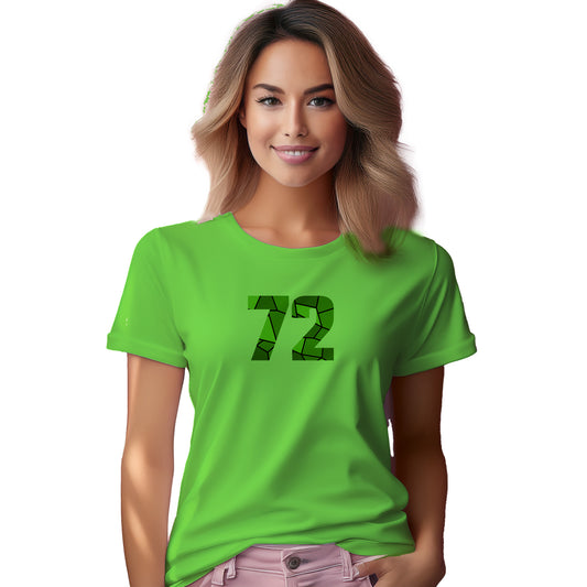 72 Number Women T-Shirt (Liril Green)