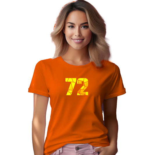 72 Number Women T-Shirt (Orange)