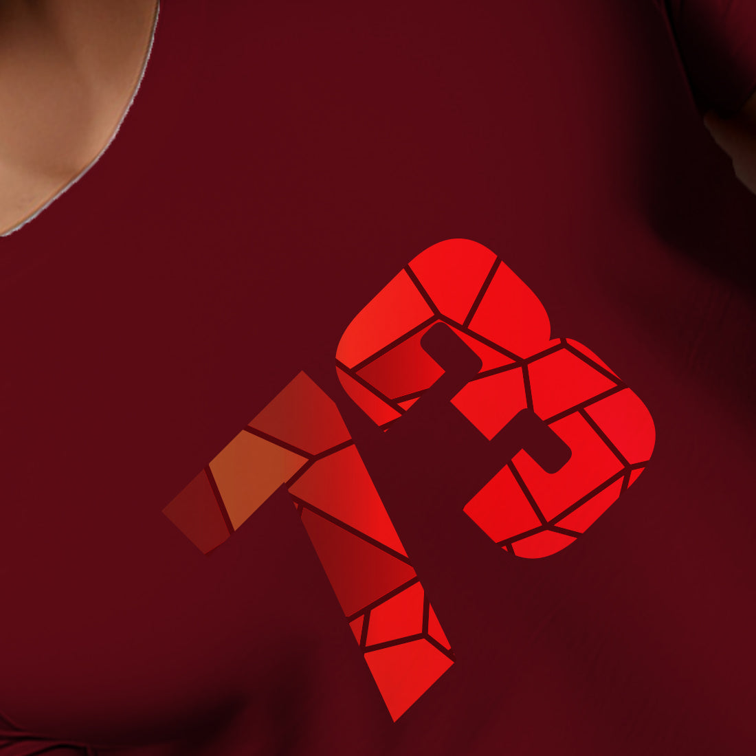 73 Number Men Unisex T-Shirt (Maroon)
