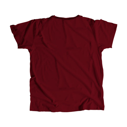 00 Number Men Unisex T-Shirt (Maroon)