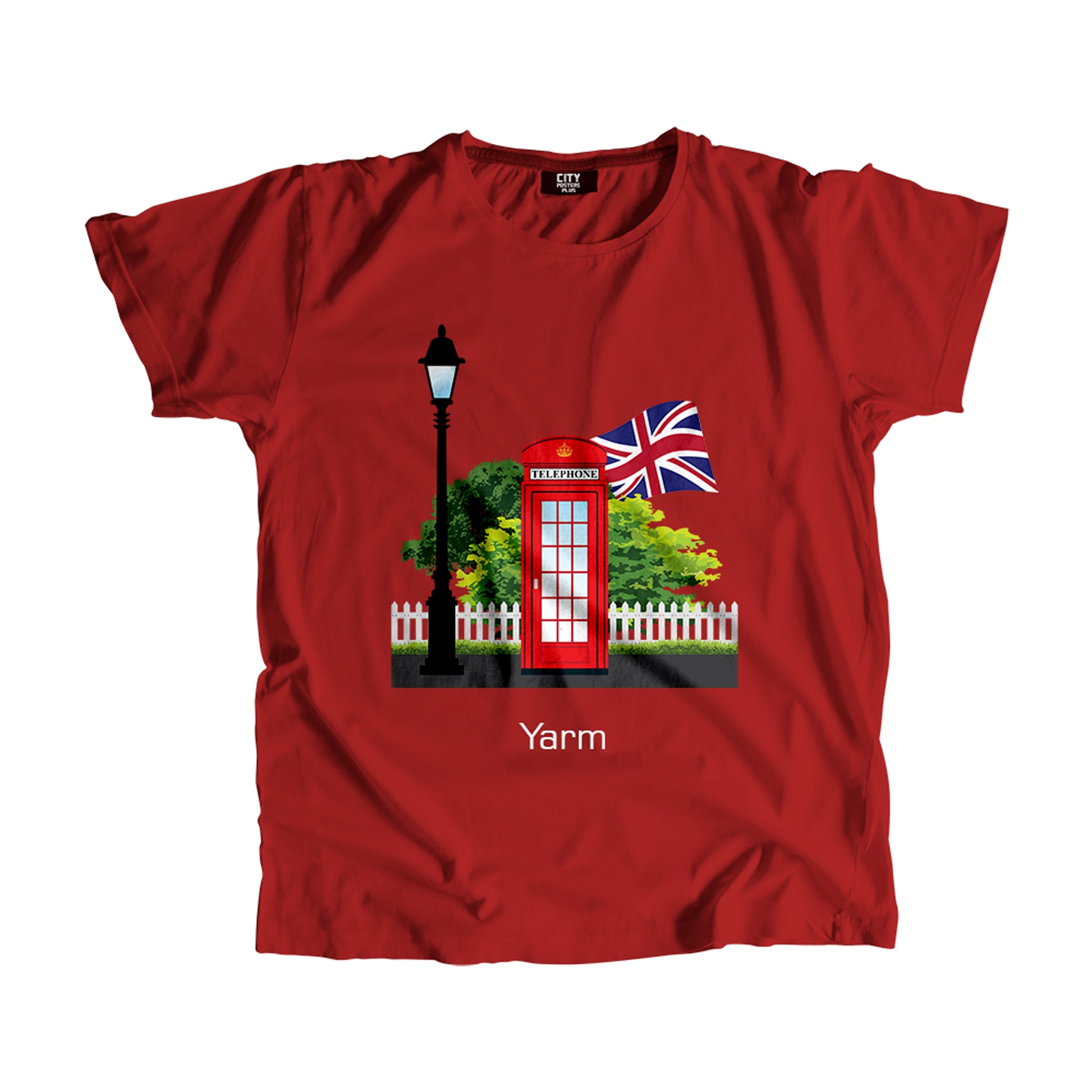 Yarm Red Telephone Box Men Unisex T-Shirt