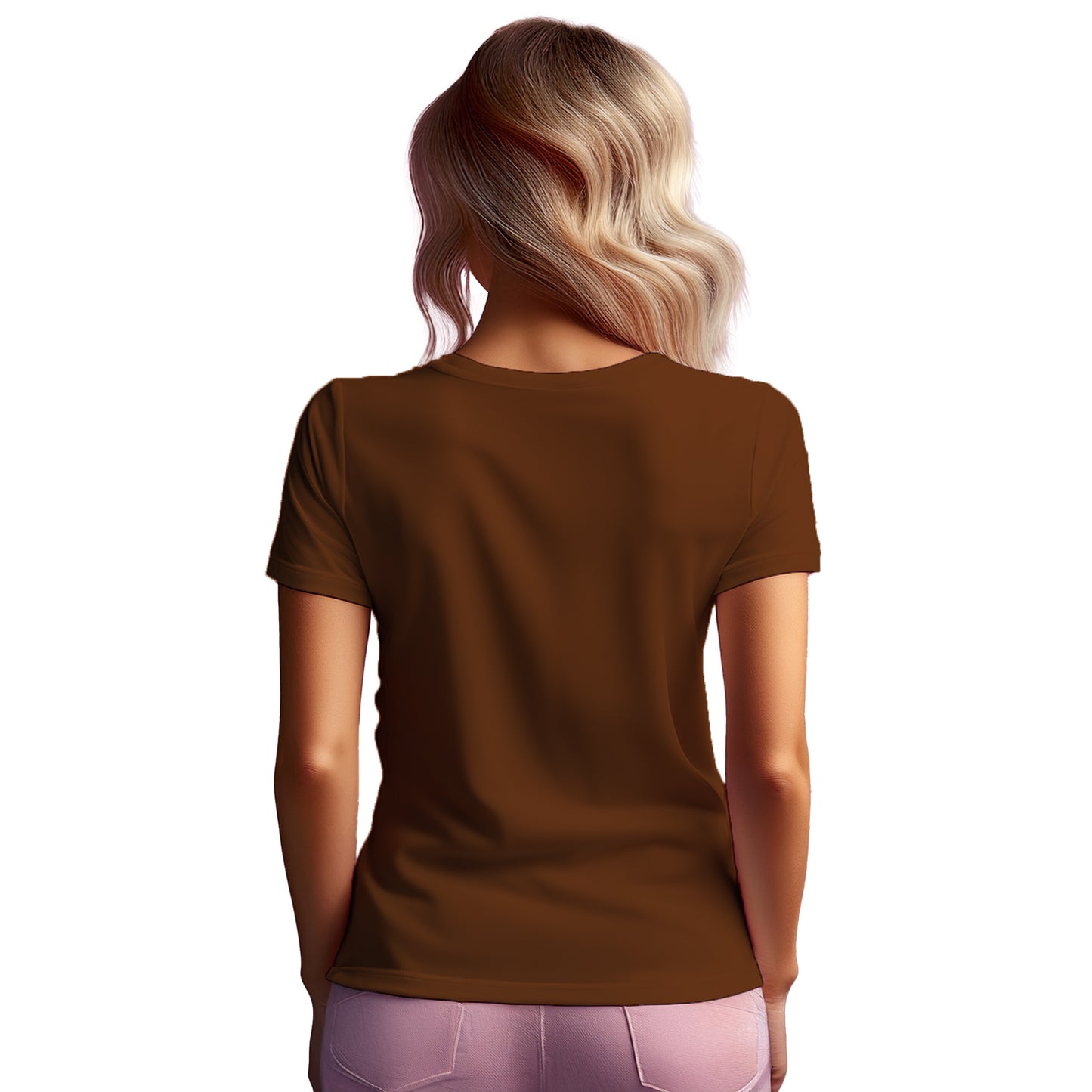 00 Number Women T-Shirt (Brown)