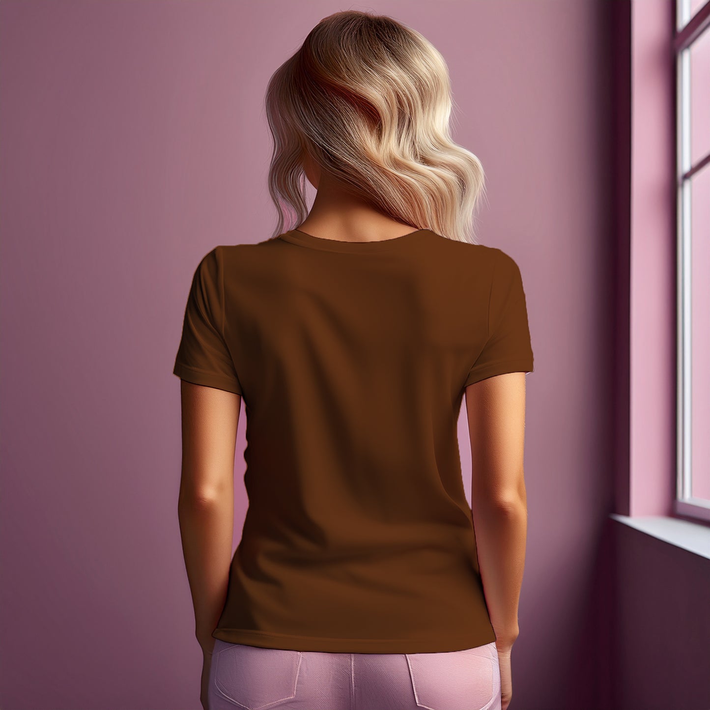 00 Number Women T-Shirt (Brown)