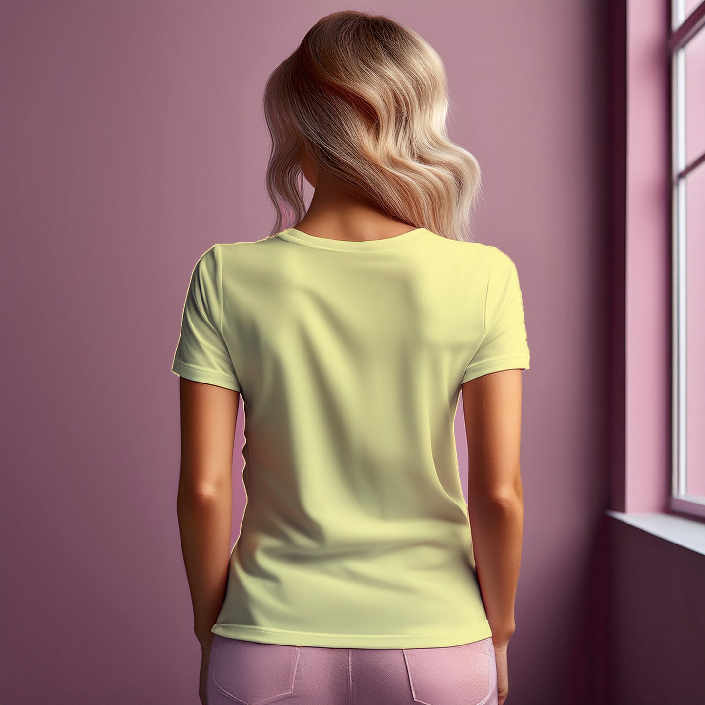 00 Number Women T-Shirt (Butter Yellow)