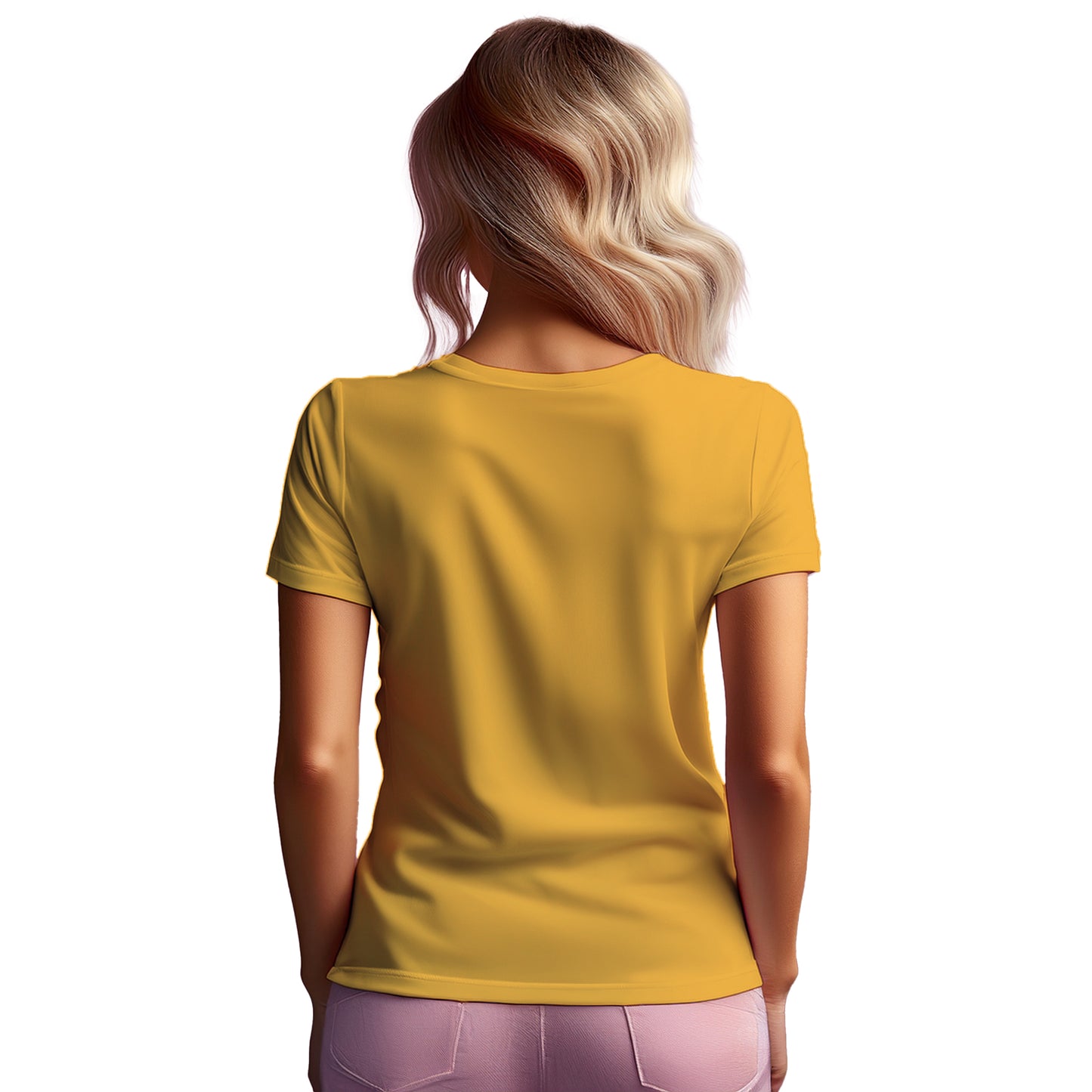 00 Number Women T-Shirt (Golden Yellow)