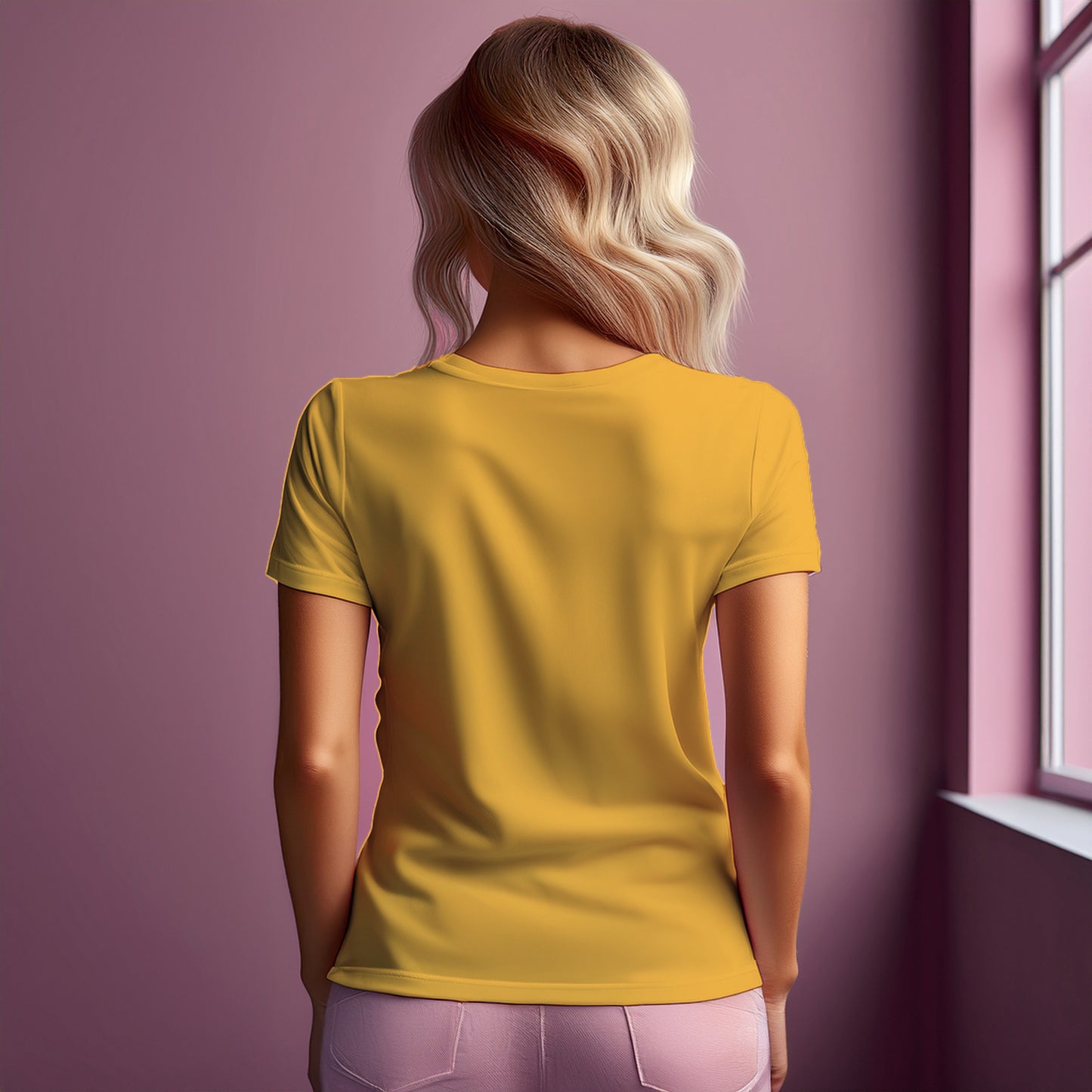 00 Number Women T-Shirt (Golden Yellow)