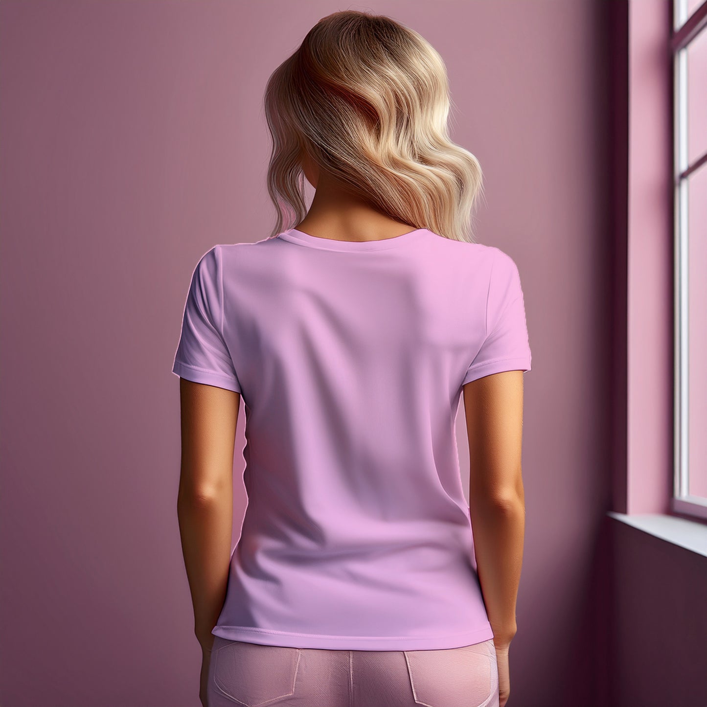 00 Number Women T-Shirt (Light Pink)
