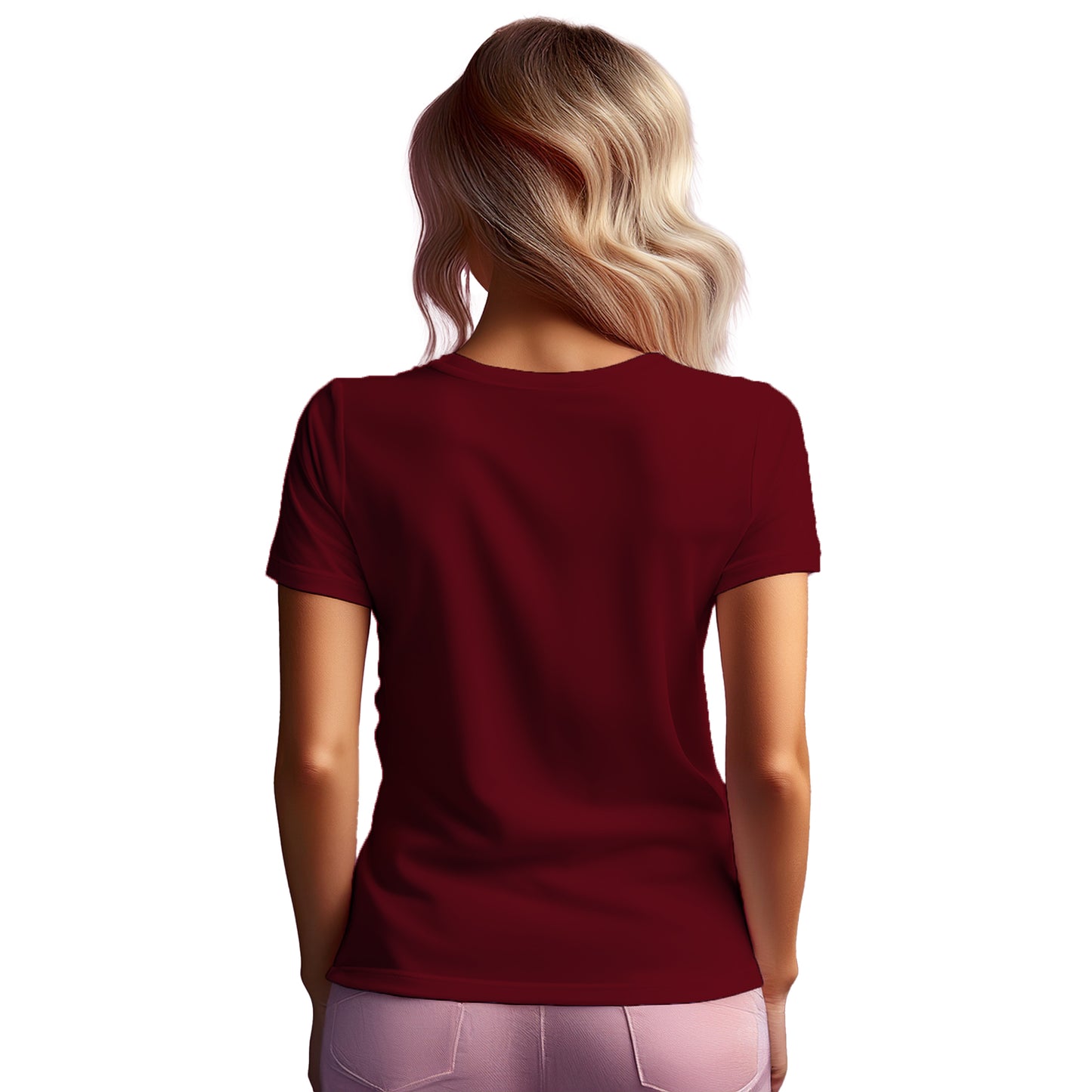 00 Number Women T-Shirt (Maroon)