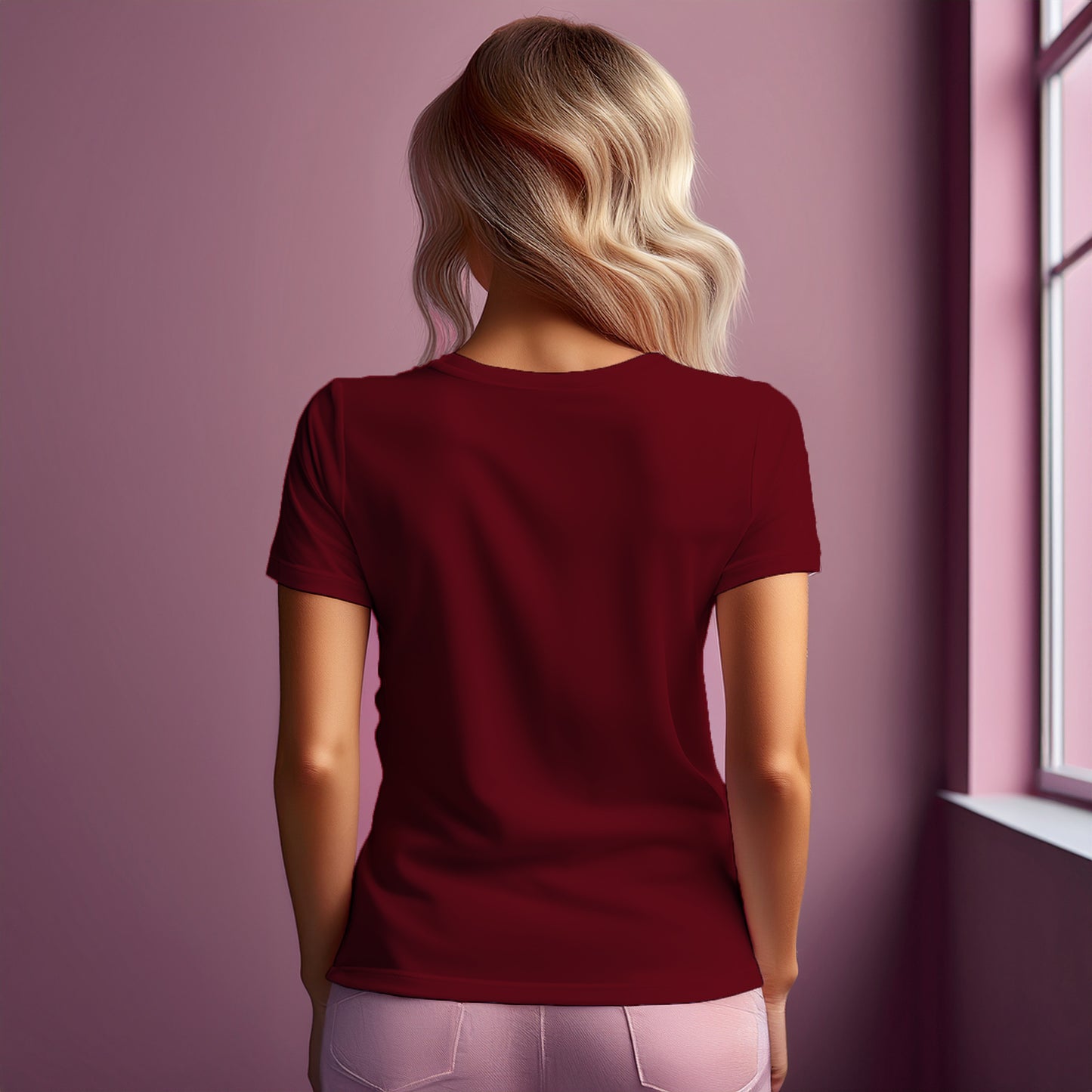 00 Number Women T-Shirt (Maroon)