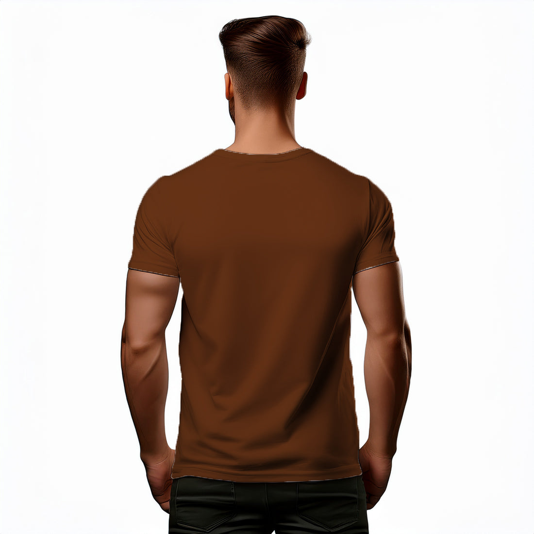 00 Number Men Unisex T-Shirt (Brown)