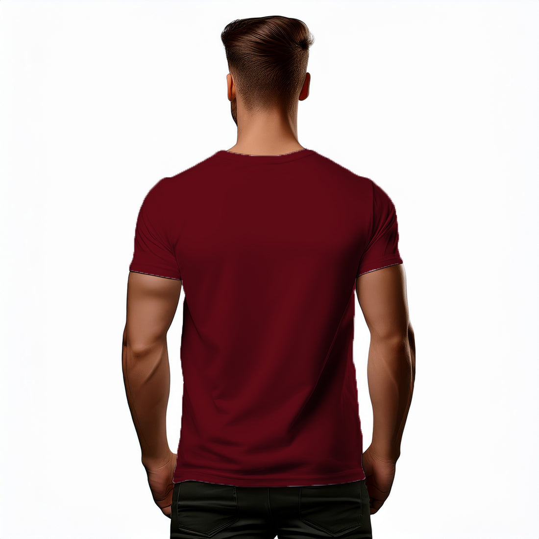 00 Number Men Unisex T-Shirt (Maroon)