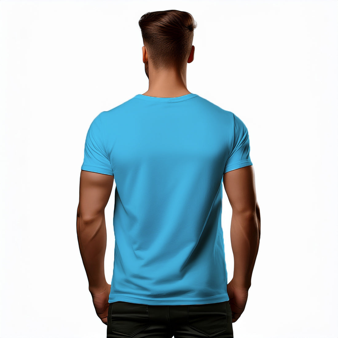 00 Number Men Unisex T-Shirt (Sky Blue)