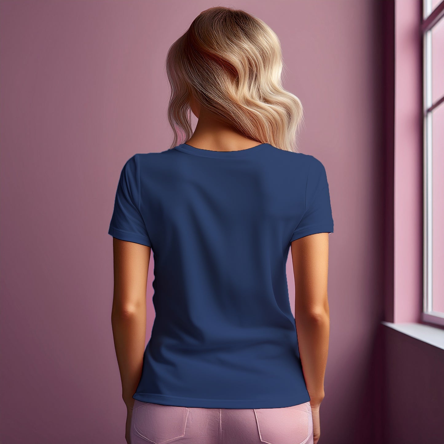 00 Number Women T-Shirt (Navy Blue)