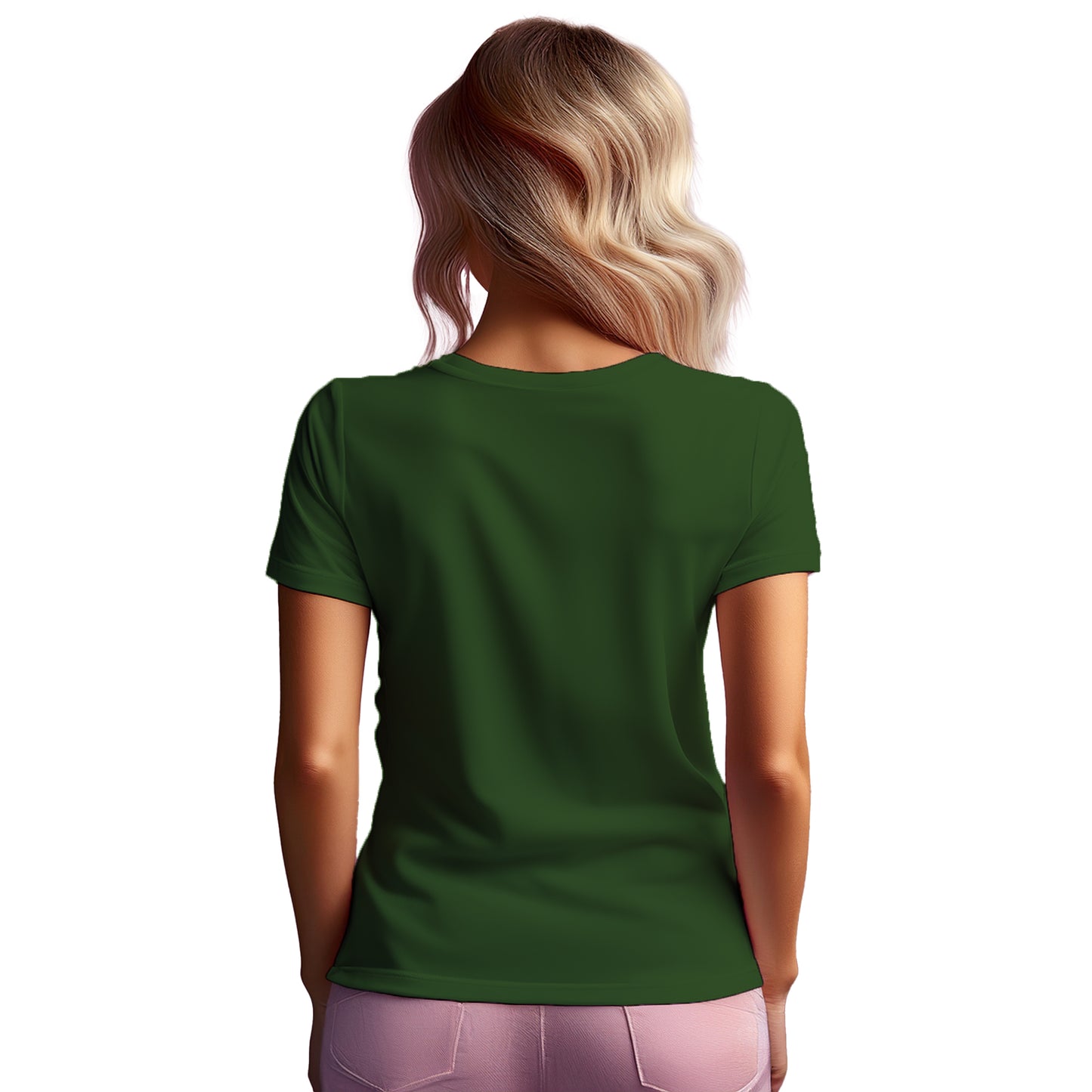 00 Number Women T-Shirt (Olive Green)