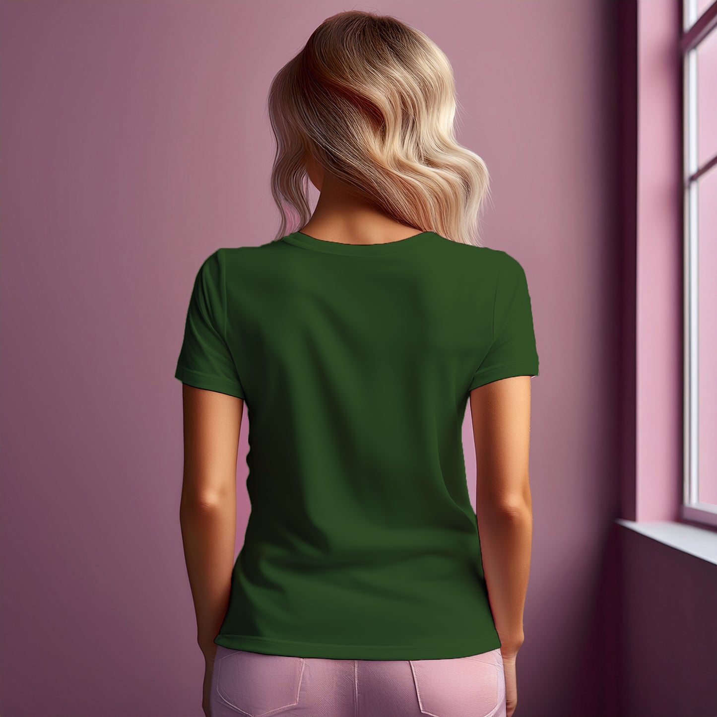 00 Number Women T-Shirt (Olive Green)