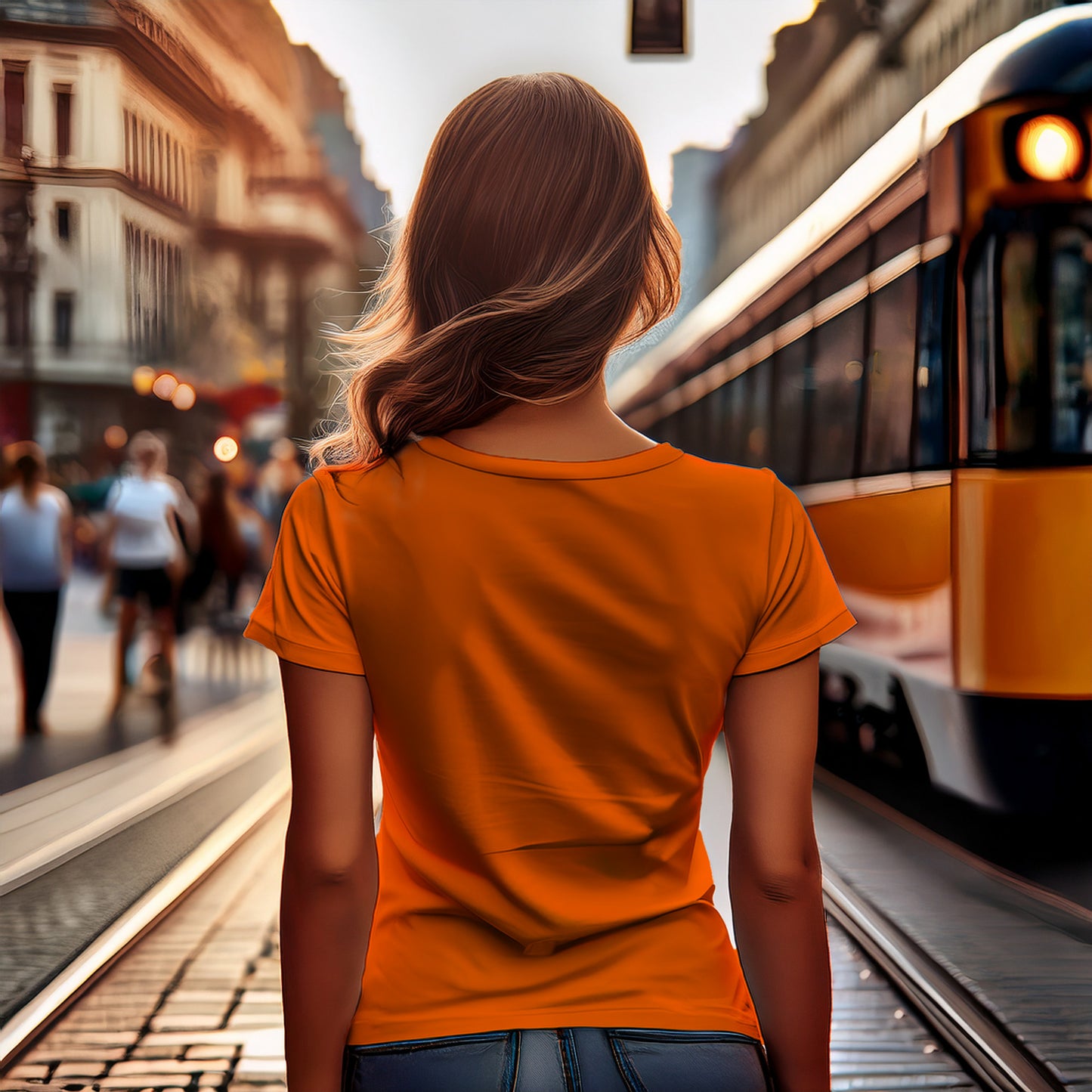 1800 Year Women T-Shirt (Orange)