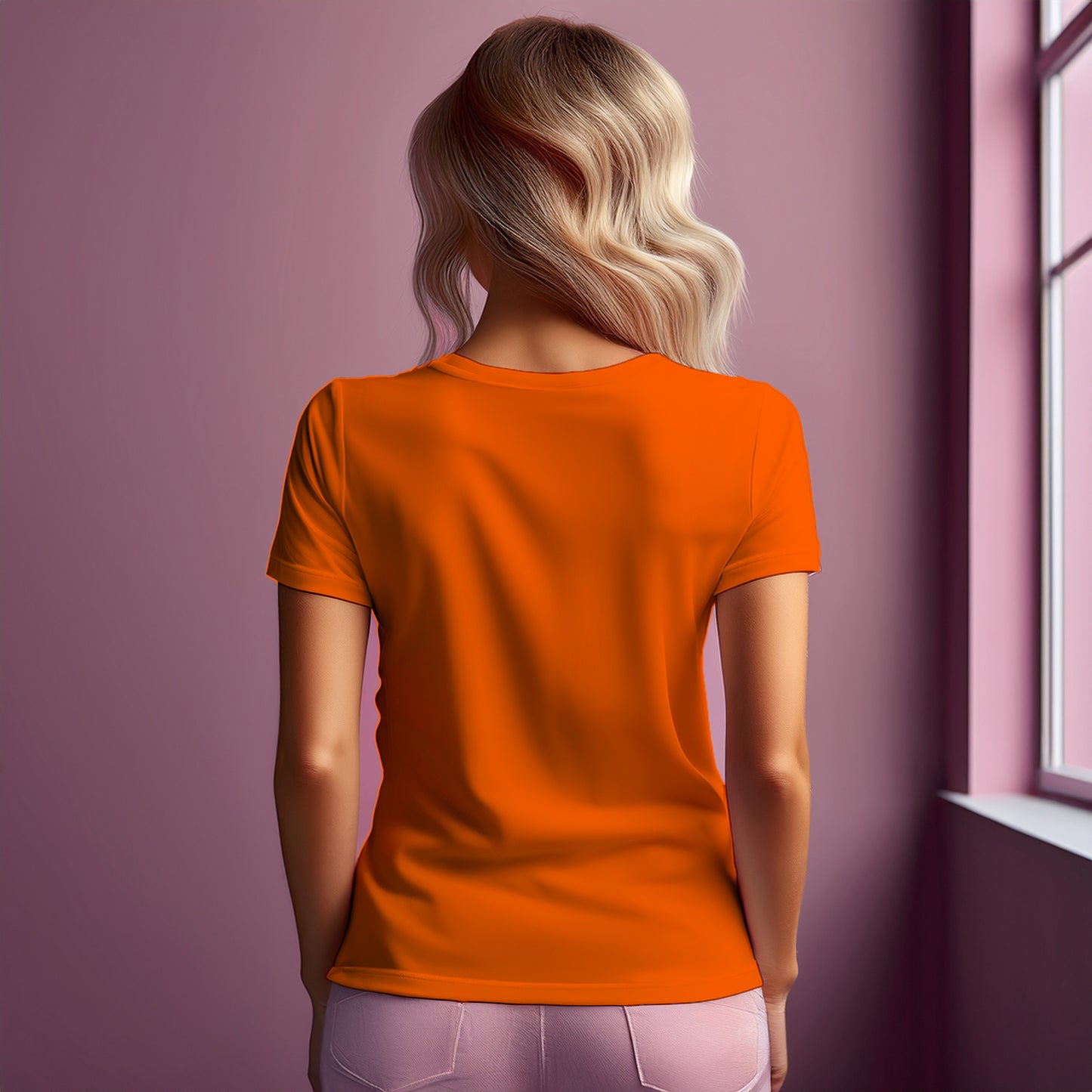 00 Number Women T-Shirt (Orange)