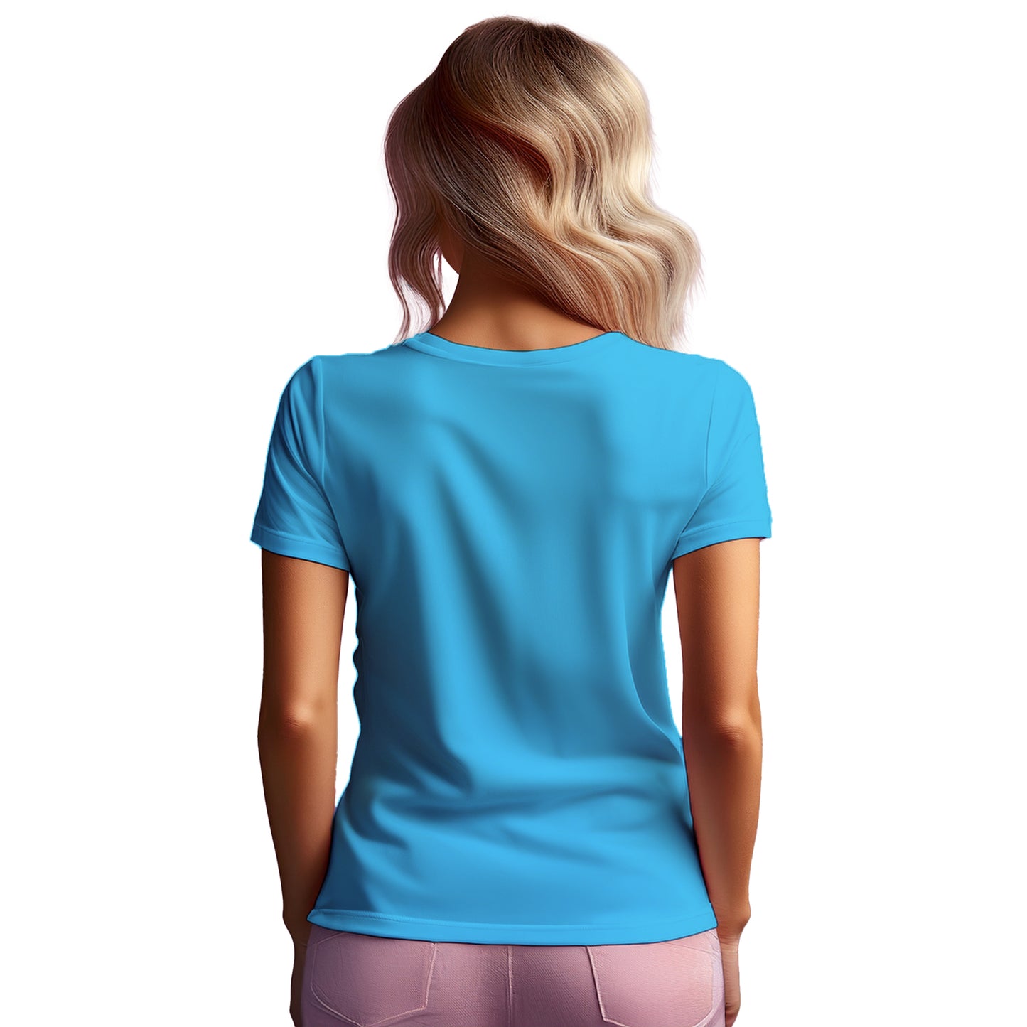 00 Number Women T-Shirt (Sky Blue)