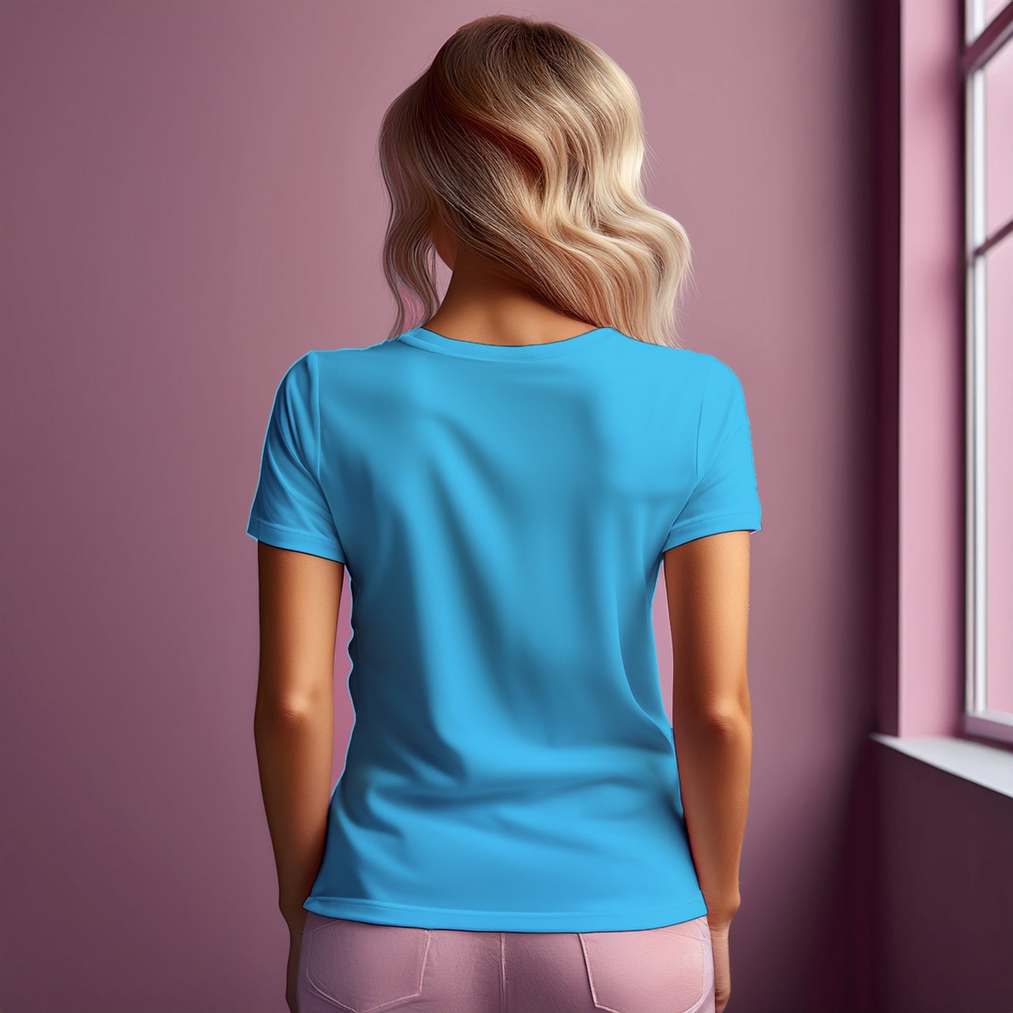 00 Number Women T-Shirt (Sky Blue)